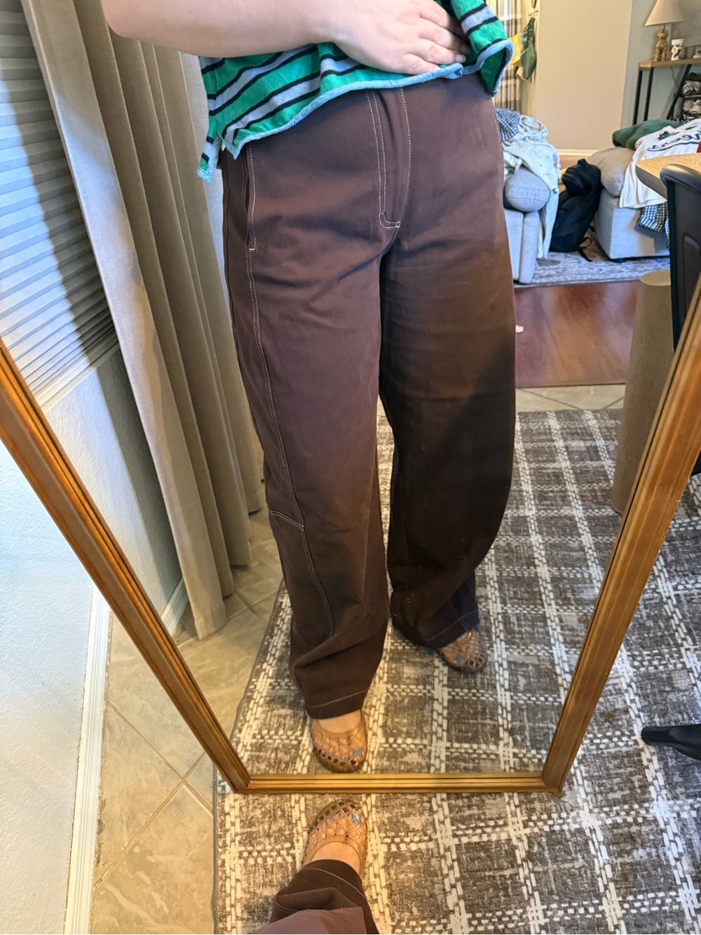 Anthropologie Maeve Curve Puddle Pants